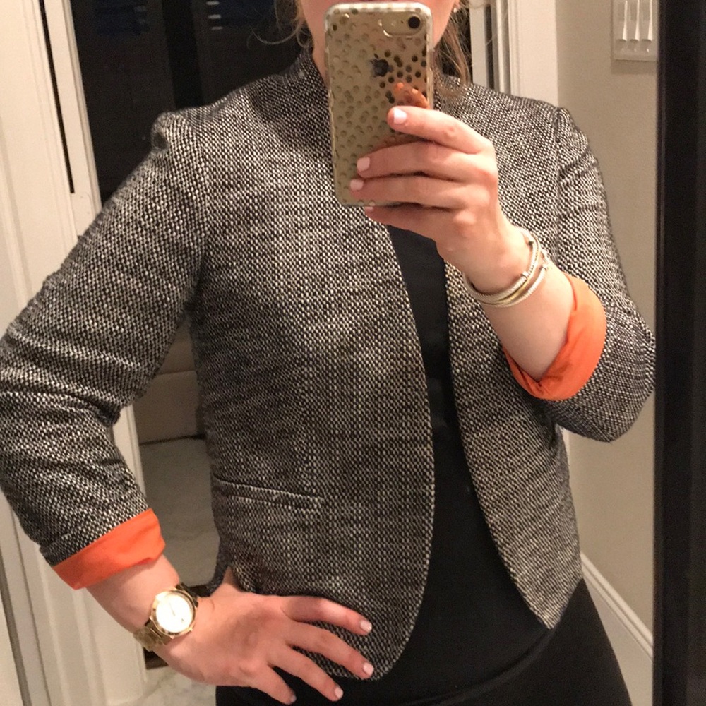 Loft blazer with peach lining